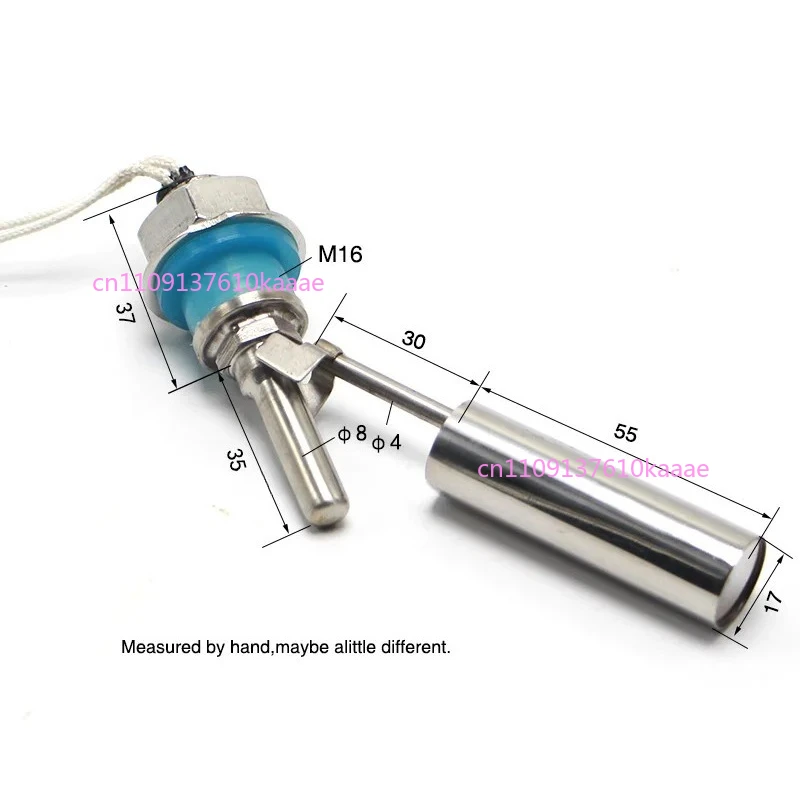 

Датчик уровня воды, поплавковый выключатель из нержавеющей стали ZSC14 100В-220В, горизонтальный боковой монтаж M16