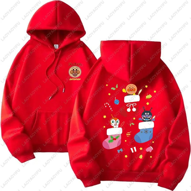 Милый рождественский свитшот Anpanman в стиле аниме