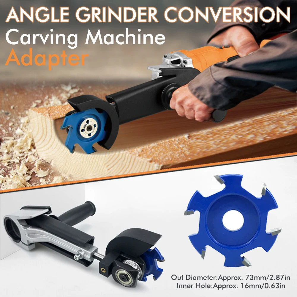 For Model 100/115/125 Angles Grinders Conversion Carvings Machine Woodworking Angles Grinders Adapter Grindings Converter