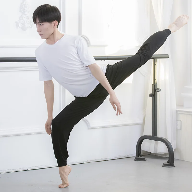 남자 댄스 연습복 바지 남성 바디 트레이닝 라틴 요가 댄스 라디쉬 팬츠 남성 루즈핏 모달