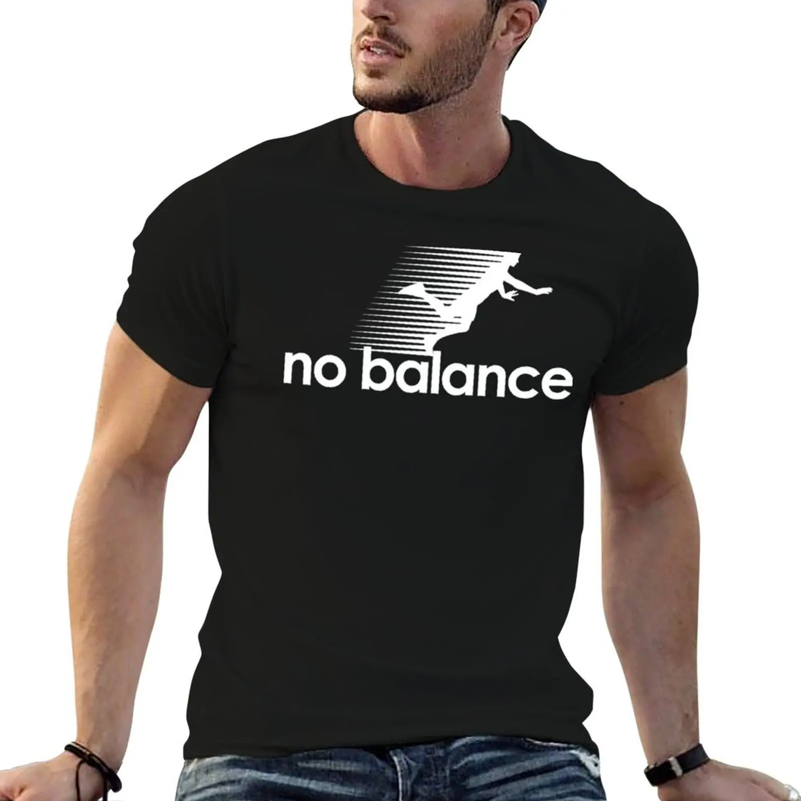 

No Balance white logo T-Shirt man t shirt luxury t shirts for man cotton T-Shirt