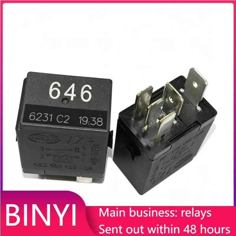 New 1pcs/lot 646 Number Relay 4RD 965 153-08 5Pin 12V SPDT Automotive Heavy Duty Power Relay