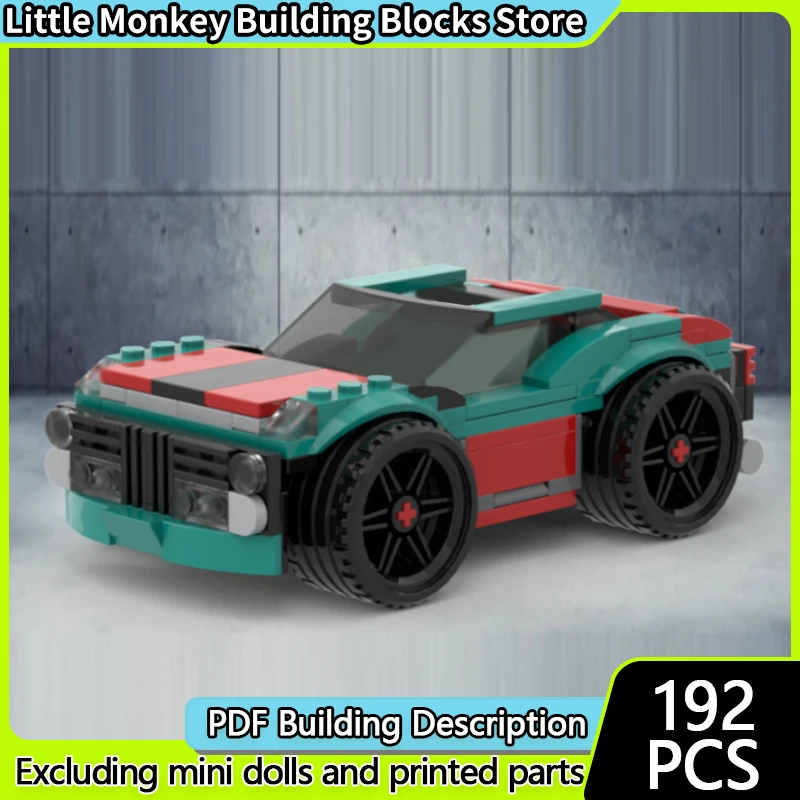 

Speed Racing Car Model MOC Building Bricks American Muscle Car Modular Technology Children Holiday Gifts Assemble Toys Suit