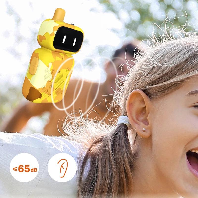 Set walkie-talkie per bambini: giocattolo educativo interattivo genitore-figlio per esterni, regalo di compleanno per ragazzi e ragazze, cartoni animati wireless