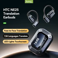 【Auriculaires traducteur AI】 écouteurs Bluetooth HTC NE25 écran tactile LCD casque sans fil Sport longue durée de vie avec micro HD 1