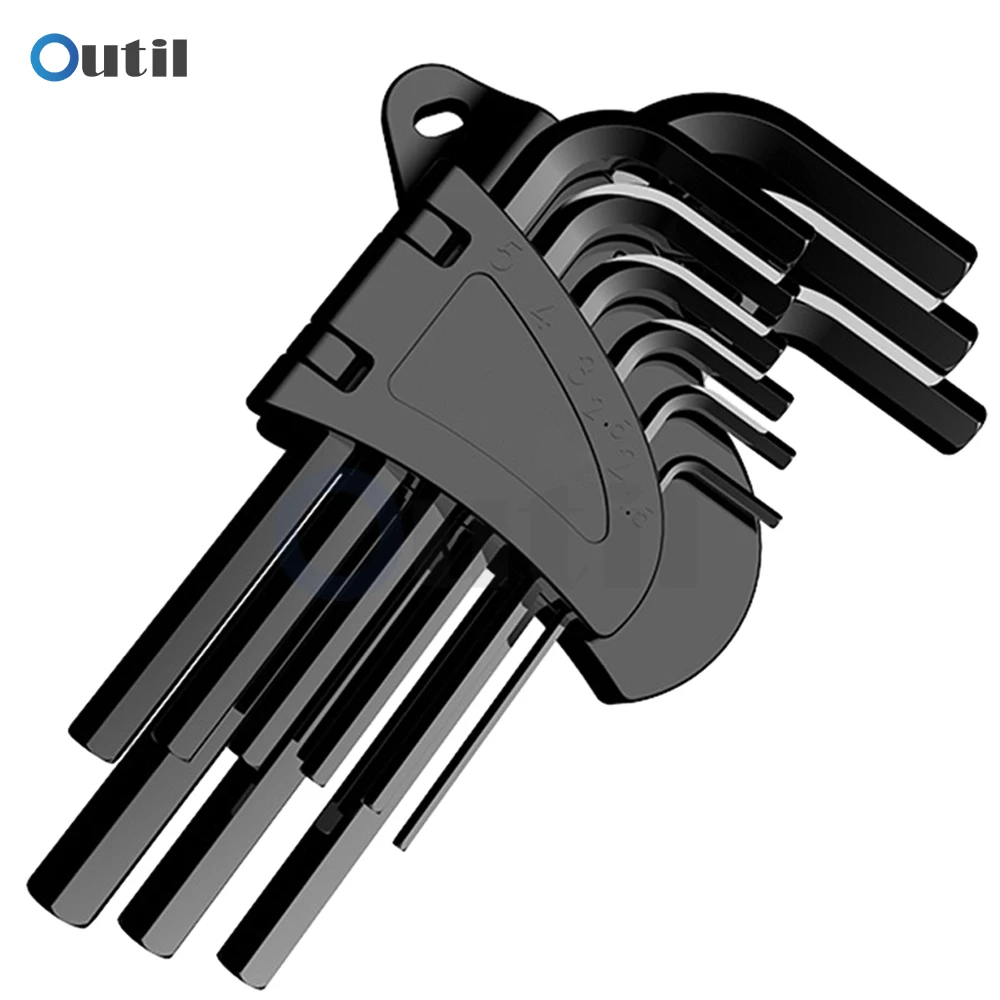 Kit de Clés Allen de Type L, Outil à Main, Hexagonal, Étoile, Torx, Embouts de Tournevis, Outil de Réparation, 9 Pièces