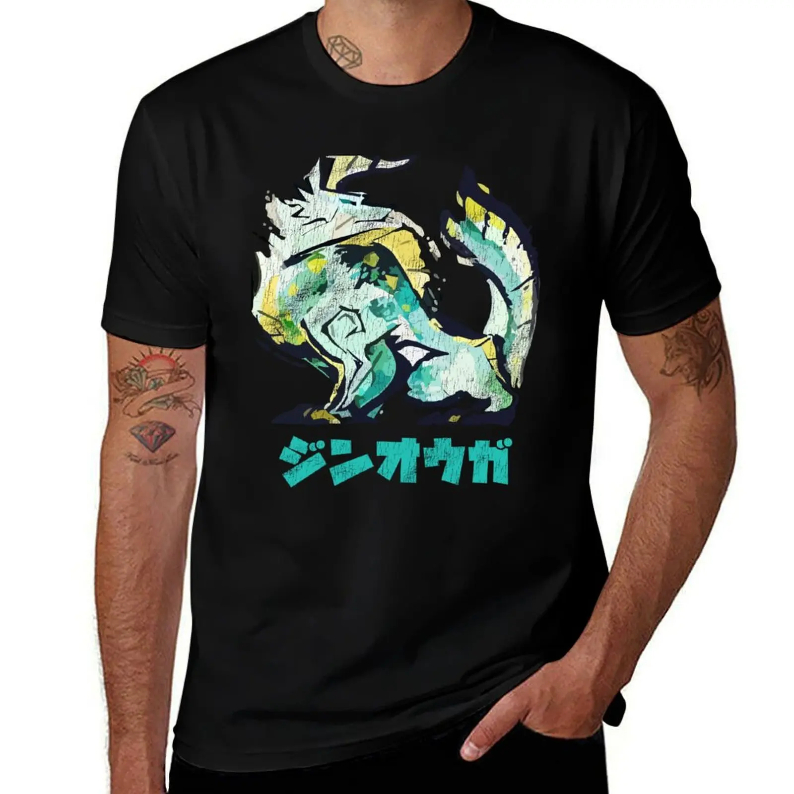 Monster Hunter Rise Zinogre T-Shirt summer top cheap stuff t shirt men