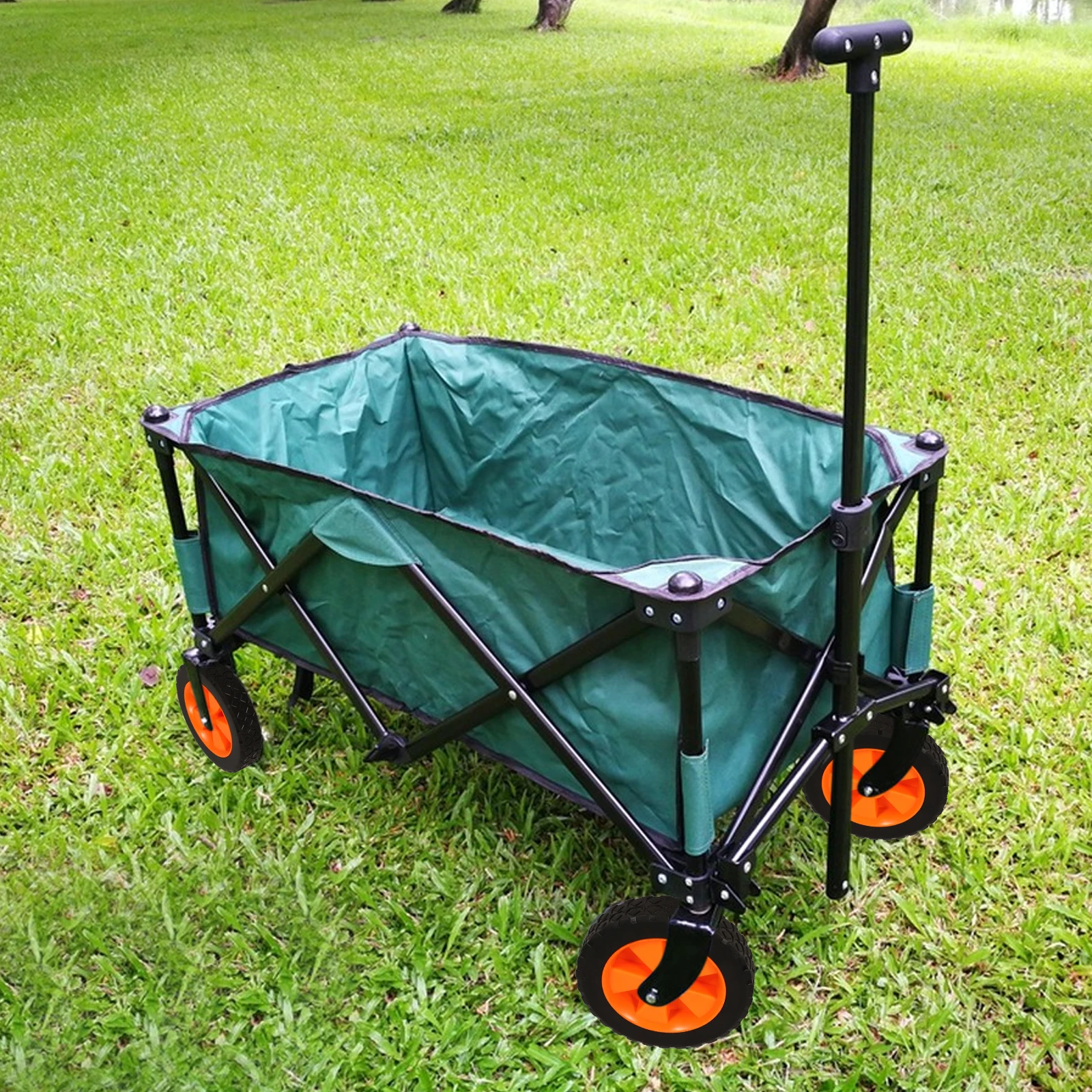 

1Pc 7 Inch Rubber Wheel Portable Folding Car Tires for Lawn Mower Efficient Wheel Replacement Component