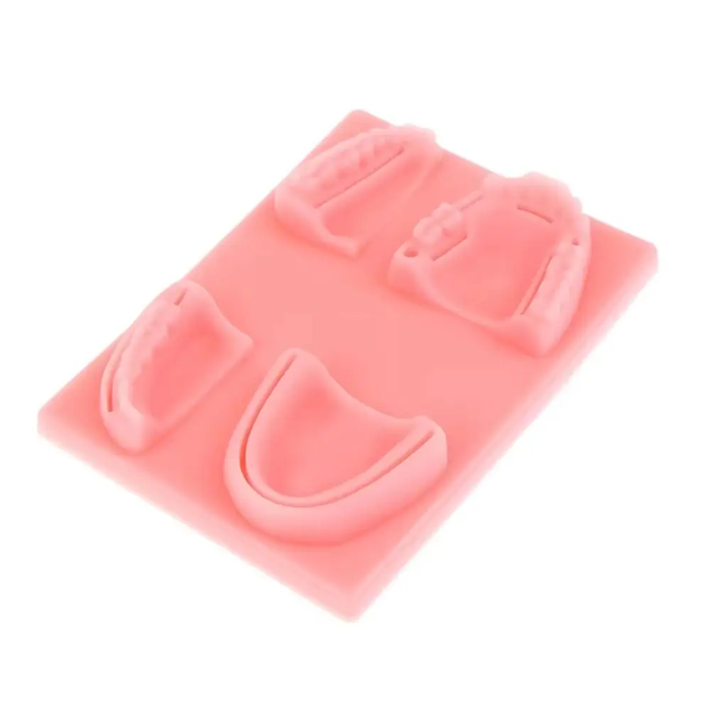 

Silicone Dental Oral/Gum Suture Model 4 Wound Types Suturing Practice Dental Teaching Model Simulation Soft