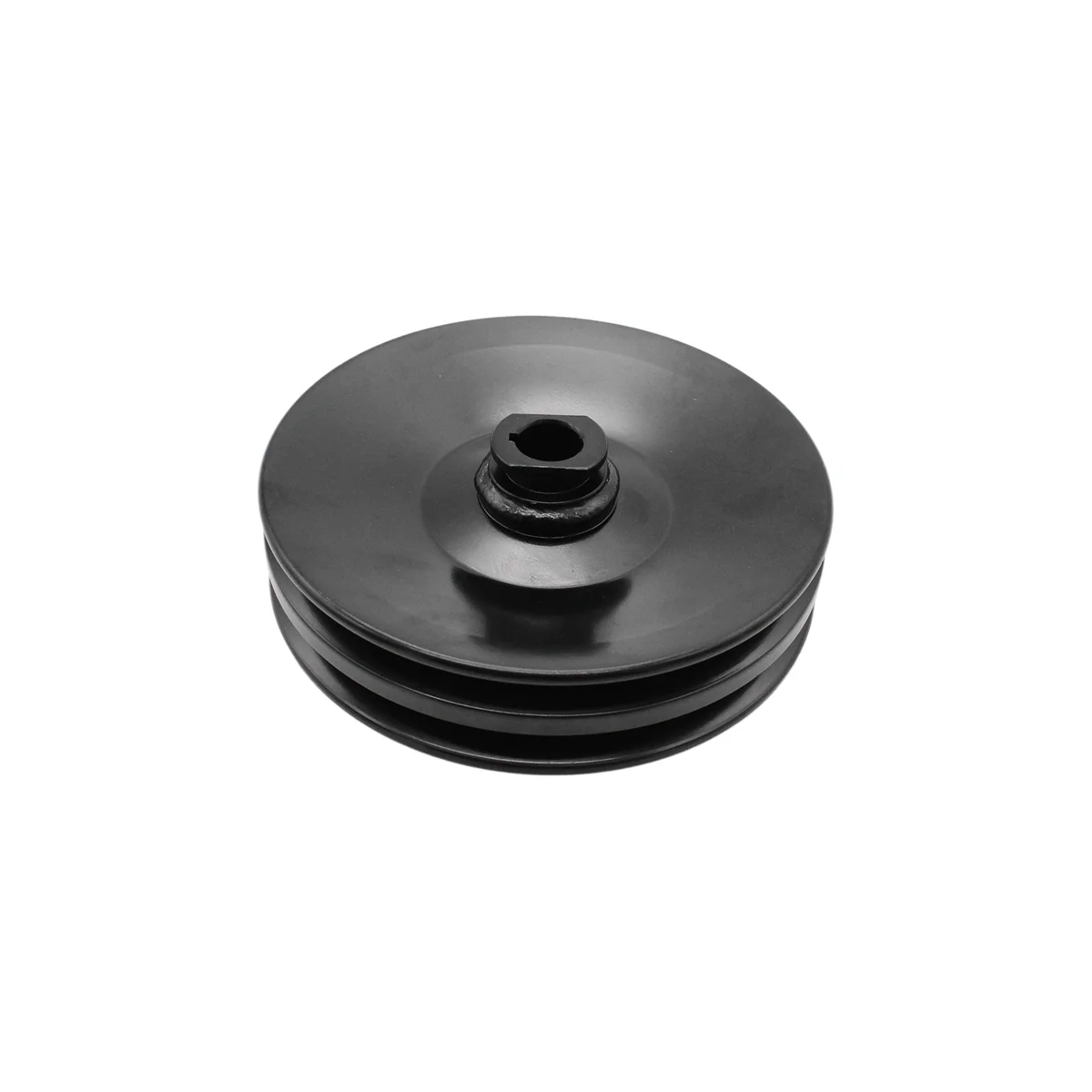 

Black Double Groove Power Steering Pump Pulley Key Way for BBC 350