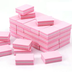 10/25/50Pcs Professional Mini Nail Art buffer 100/180 Sandpaper Manicure Sanding Polishing Nails File Grinding Equipment Tool