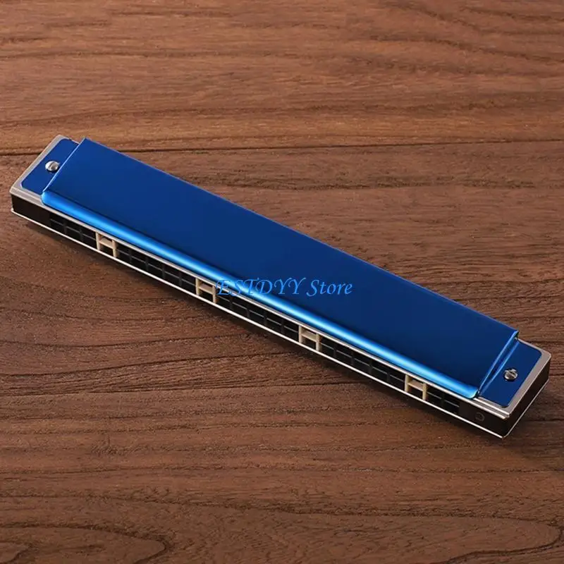 

G6DE Professional 24-Hole Harmonica for Beginners, Diatonic Double Tremolo Harmonica for Adults Music Student Teacher Gift