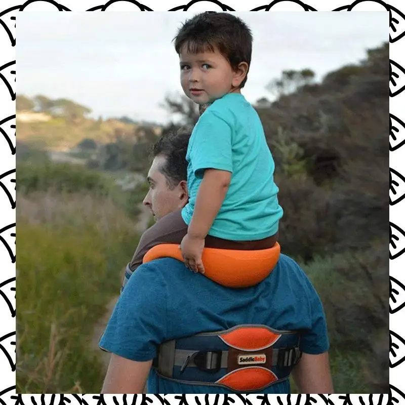 

A71Z Child Shoulder Carrier Baby Saddle Toddler Hiking Backpack Baby Ankle Straps Hands Free Backpack-Holds A 44.1Lb Child