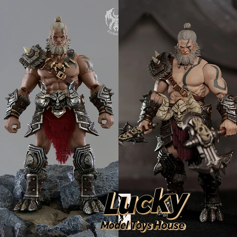 

Nightmare Studio 1/12 D20 Barbarian Dark Protector Crazy Warrior Articulated Joint Body Man 6inch Action Figure Collection