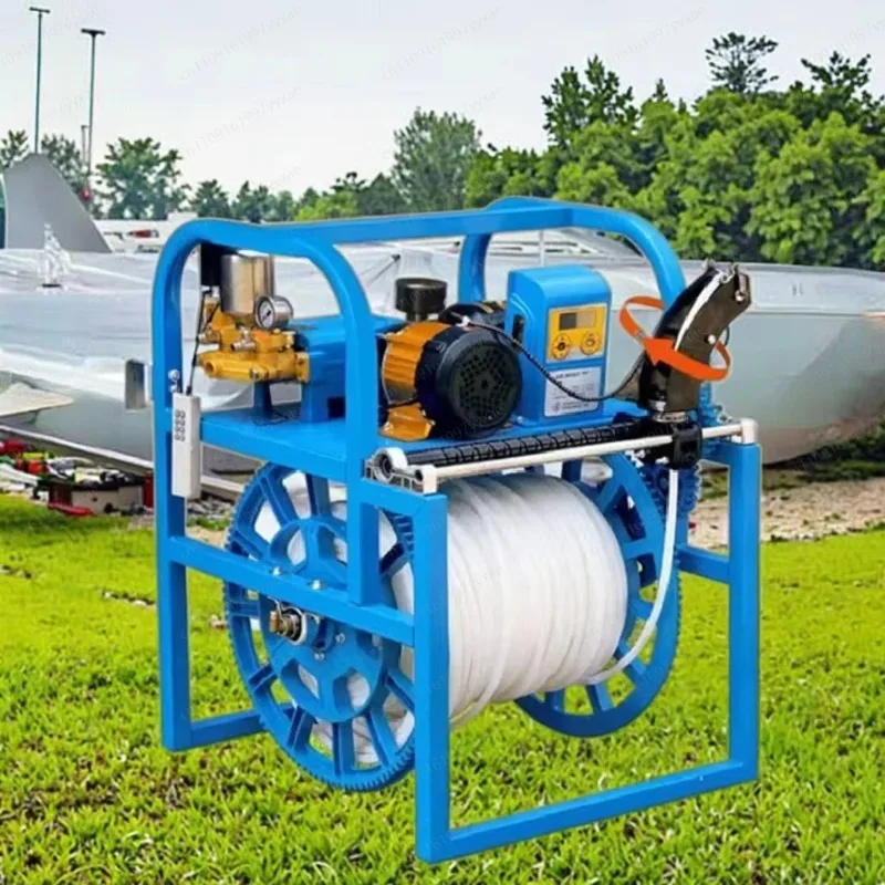 Engine high pressure electric tricycle remote control core automatic coil side hanging sprayer