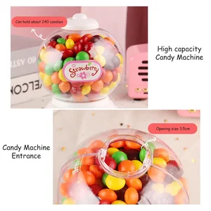 Mini Candy Machine Dispenser Kind Kind vorgibt, automatische Verkaufsmaschinenmaschine Währung Geld Sparkasse Picfrinho für Geburtstagsgeschenk Kinder zu spielen 6 Hauptverkaufs -Mini -Süßigkeitenmaschine - №6