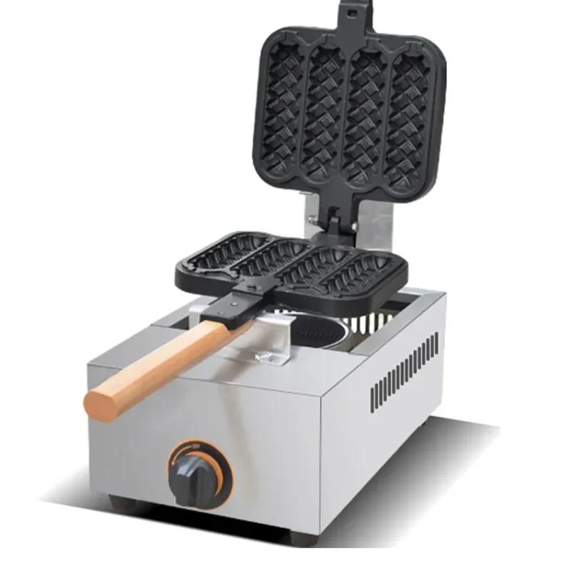Crispy machine commercial stall hot dog stick 4 grid gas crispy stick sausage  hot dog  milk stick