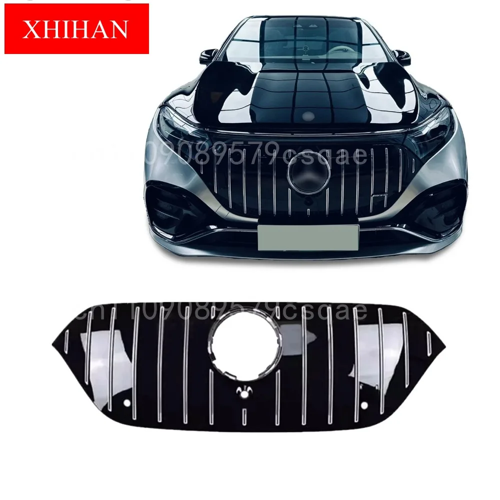 Pre Facelift Front Bumper Center Hood Grille Cover For Mercedes-Benz V297 EQS 450 EQS 580/X296 EQS SUV 2022-2025