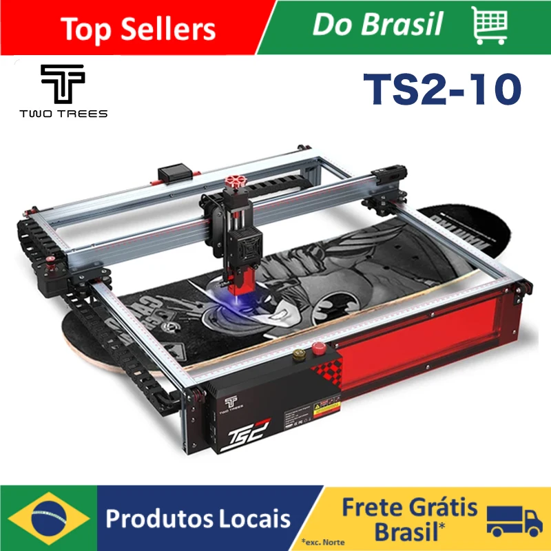 Twetrees-TS2 450x450mm Compressed Point Technology Aerial Assistance Horizontal Gyroscope Twetrees-TS2 10W Laser Recorder Machine