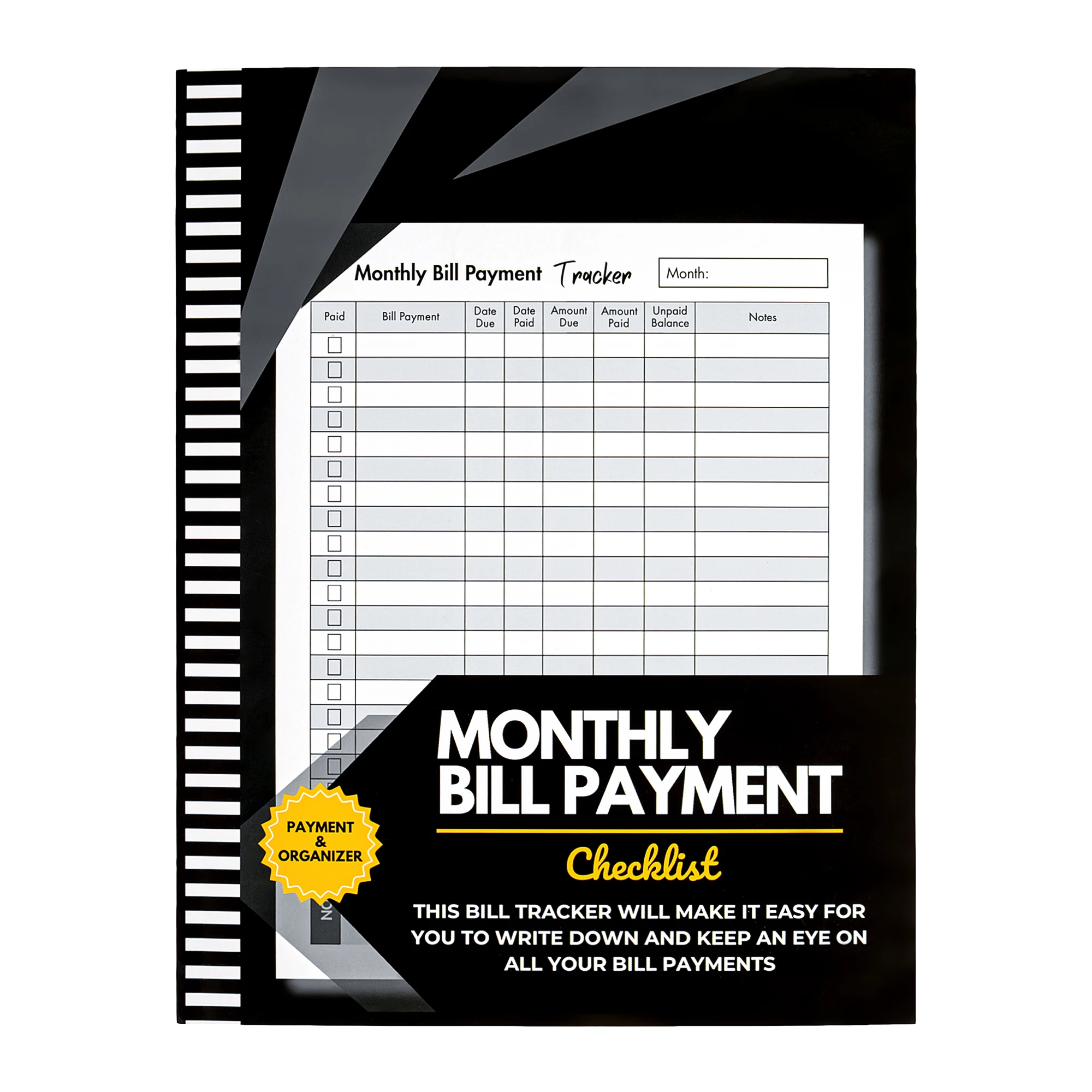 

Трекер счетов и планировщик бюджета: Ежемесячный органайзер для учета расходов, управления финансами и отслеживания платежей (8,5 x 11 дюймов, 100+ страниц)