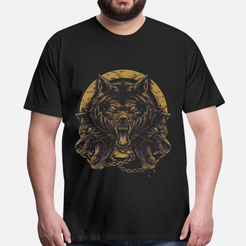 

Wolf stranger Retro Viking wolf Gift t shirt Short Sleeve Print Tee Norse Mythology Valhalla Graphic Clothes All size tops S-6XL
