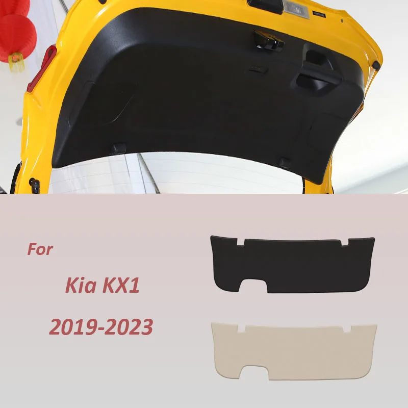 

Car Rear Trunk Tailgate Anti-Kick Protective Mat For Kia KX1 2019 2020 2021 2022 2023 PU Leather Decoration Pad Anti-Dirty Cover