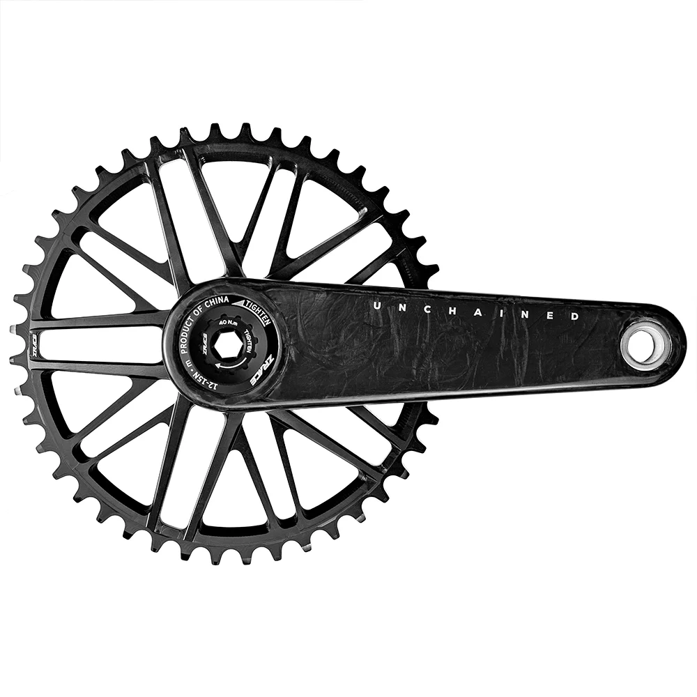 ZRACE UNCHAINED Crankset Carbon Fiber Lightweight Modular Structure Suitable for ROAD Gravel view 3