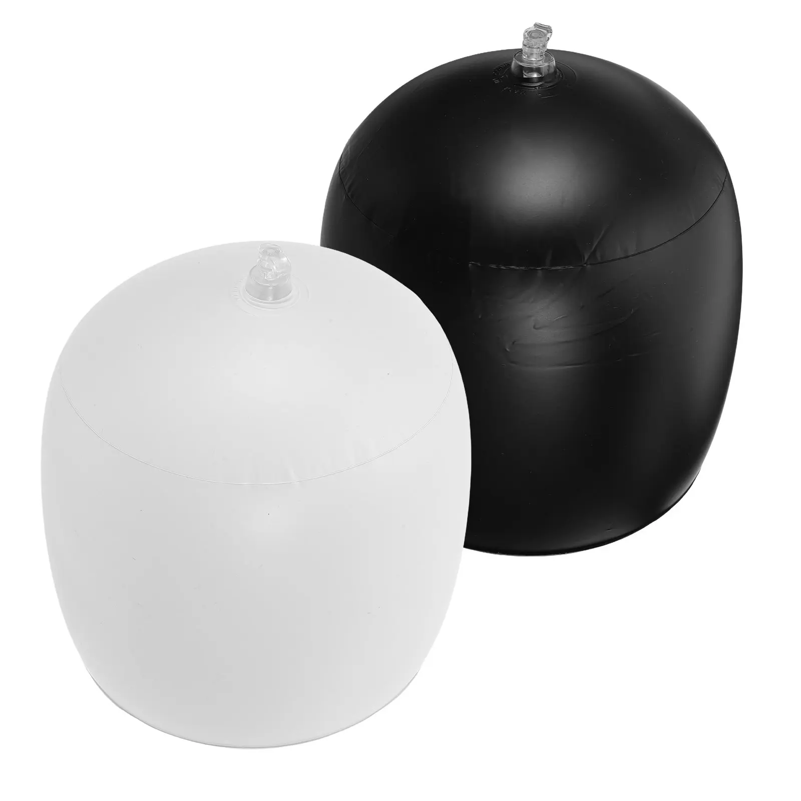2Pcs Inflatable Hat Holder Black PVC Dome Cap Support for Travel Hat Display Stand Baseball Caps Wigs Helmets 57-62Cm Head