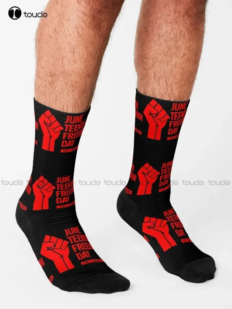Juneteenth National Independence Day Socks Cute Socks 360° Digital Printing Personalized Custom Unisex Adult Teen Youth Socks