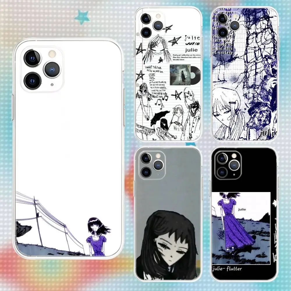 

J-Julie band Phone Case For iPhone 17,16,15,14,13,12,11 Pro,Max,Plus,Air,X,XS,XR,SE,Mini Transparent Soft