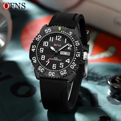 OFNS Top Brand Luxury Quartz Watch for Men orologi impermeabili di alta qualità Classic Business Week Date orologio da polso da uomo Relogio