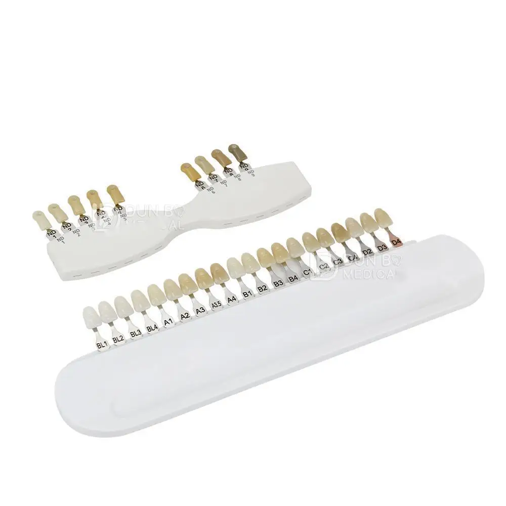 Ivoclar Vivadent guía de sombra Dental A-D 20 colores Material de porcelana tabla de colores blanqueamiento Dental comparación guía de dientes