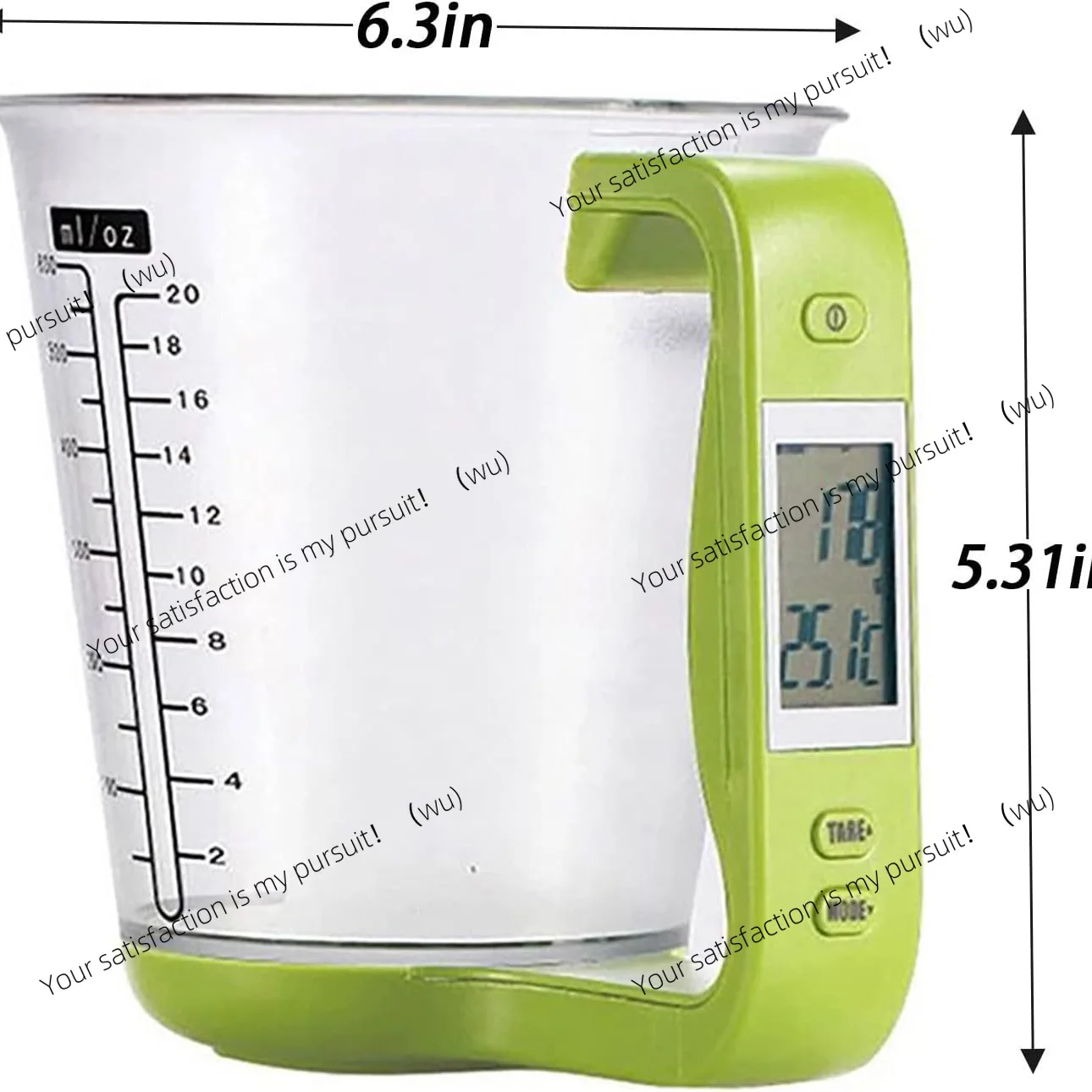 

Electronic measuring cup, multi-functional kitchen electronic scale with scale measurement, baking nutrition scale