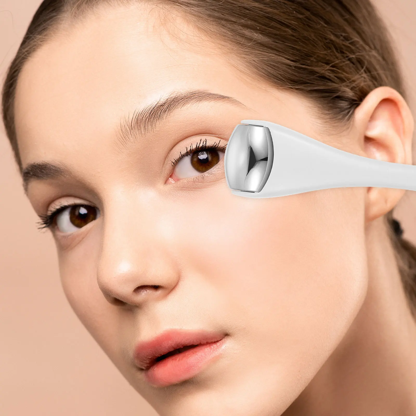 1 قطعة يده الوجه مدلك العين الأسطوانة ABS سبيكة كريم عين الرصاص في قضيب مكافحة الشيخوخة إزالة التجاعيد الهالات السوداء الاسترخاء أداة