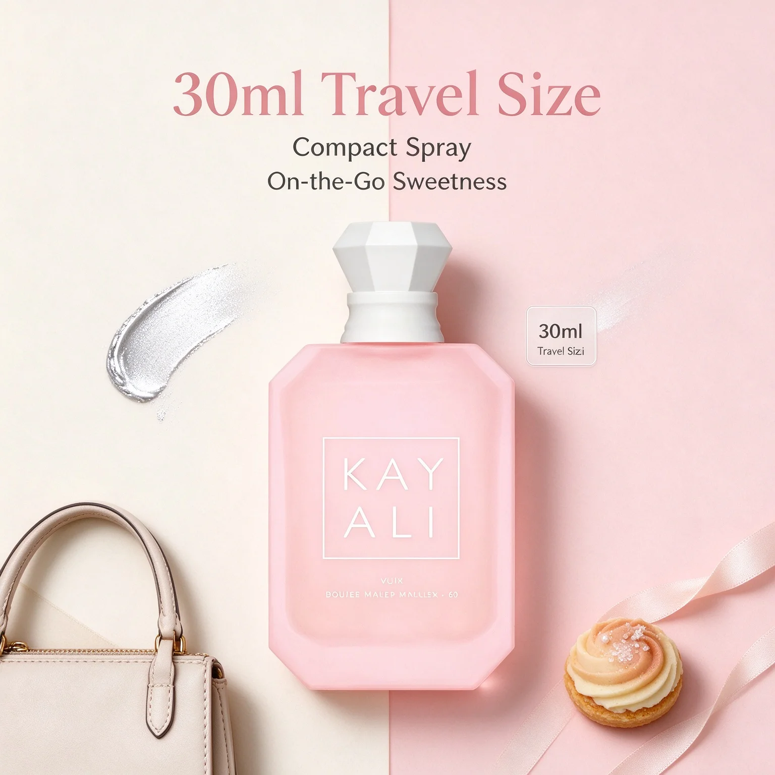 Kayali Yum Boujee Marshmallow 81 Perfume Sample 30ml, Fluffy Sweet EDP Spray for Women, Marshmallow Strawberry Coconut Pink Musk Scent