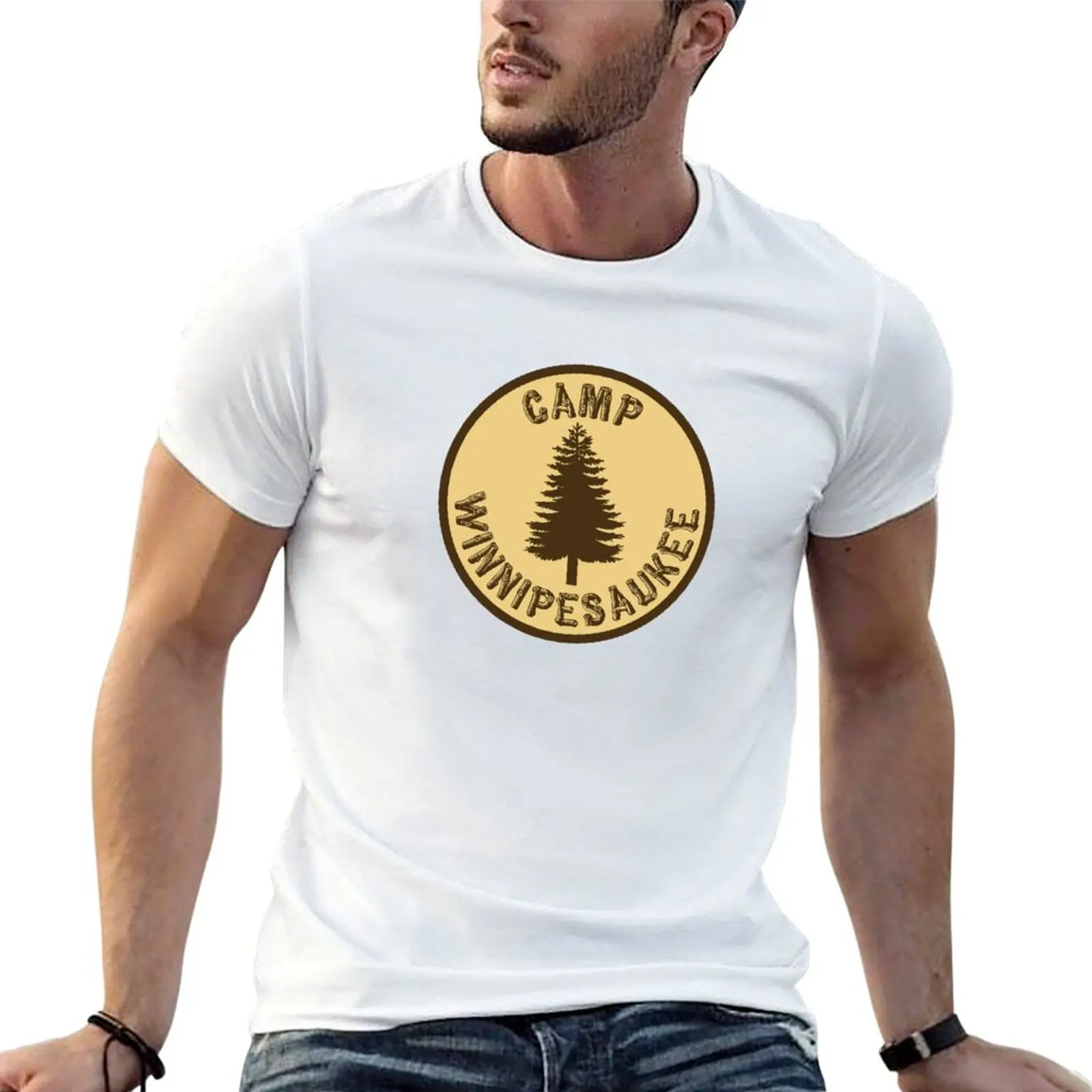 

t shirt quality graphic T-Shirt high cotton Shirt man t shirts mens Winnipesaukee Camp