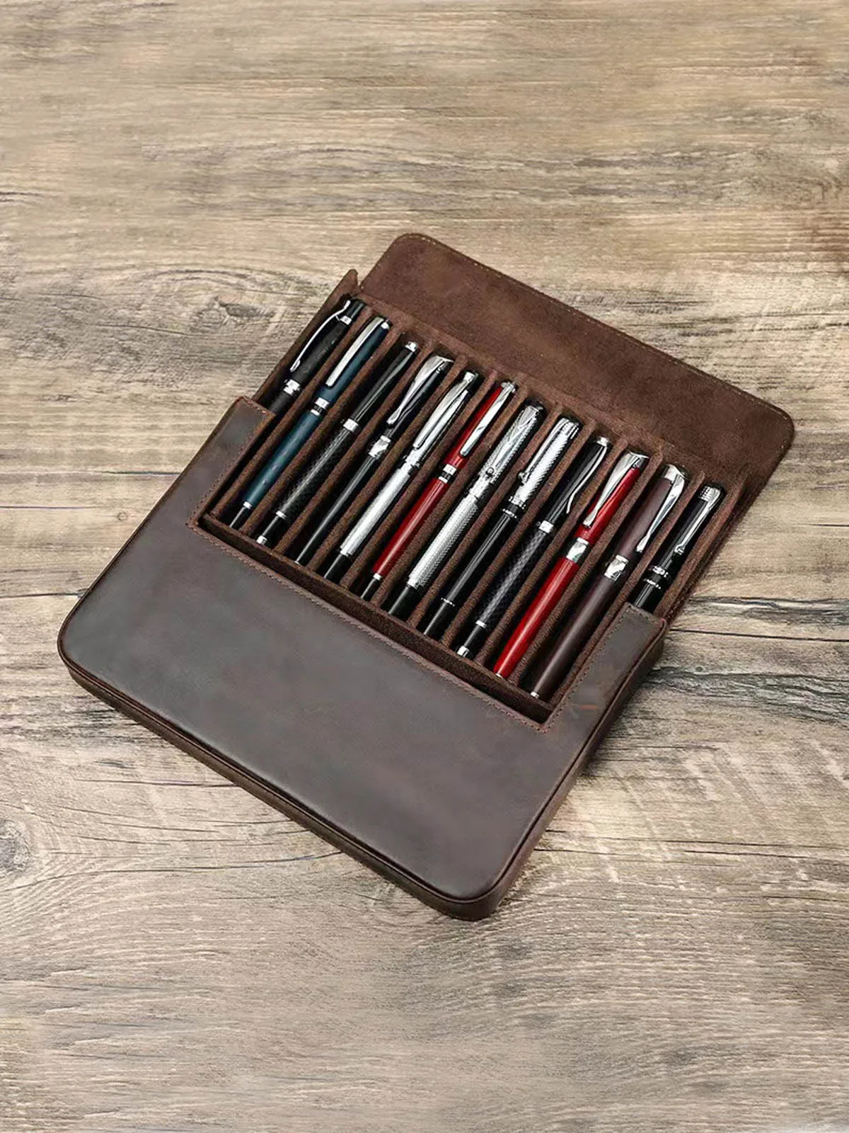 bolsa-para-boligrafos-de-cuero-crazy-horse-paquete-de-12-cajas-de-almacenamiento-para-boligrafos-de-oficina-para-estudiantes-con-estilo-de-cajon-magnetico-hecho-a-mano