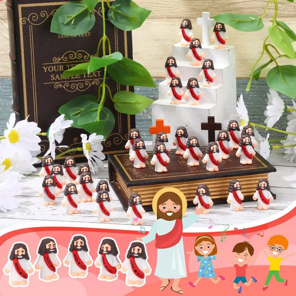 10pcs With Letters Christmas Jesus Ornaments Jesus Stuffers Jesus Decoration Jesus Loves You Toys Christmas Ornaments