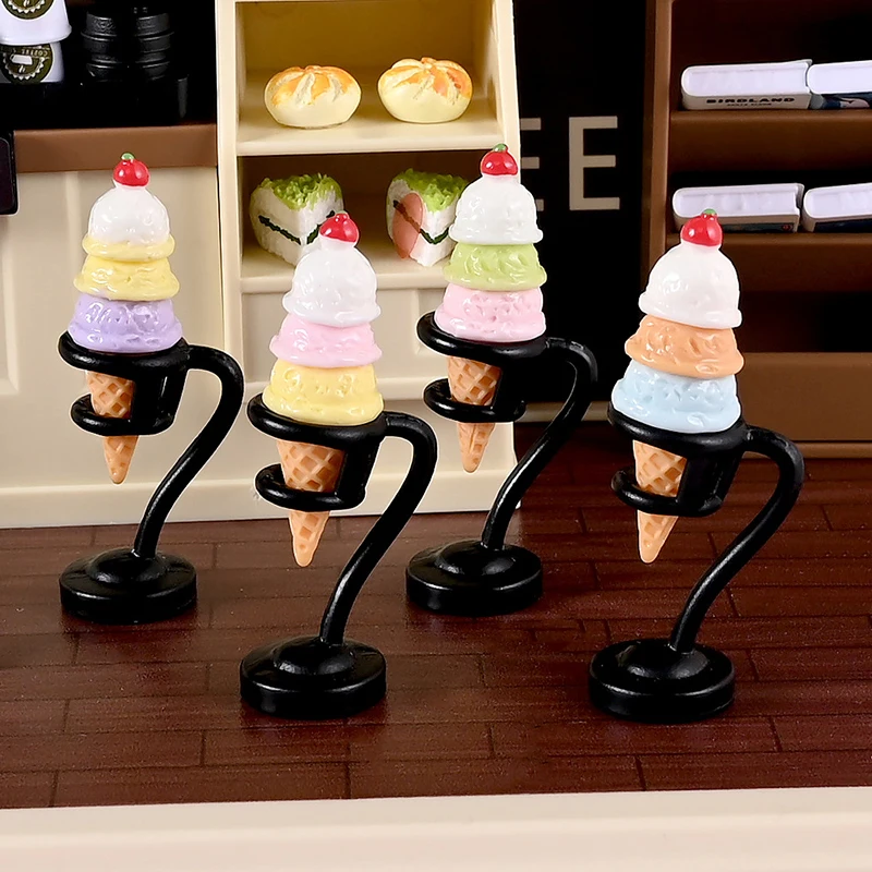 Miniature Cookware Cooking Set 3Pcs Dollhouse Accessories 1:12 Alloy Enamel Pots Pans Kit Gift