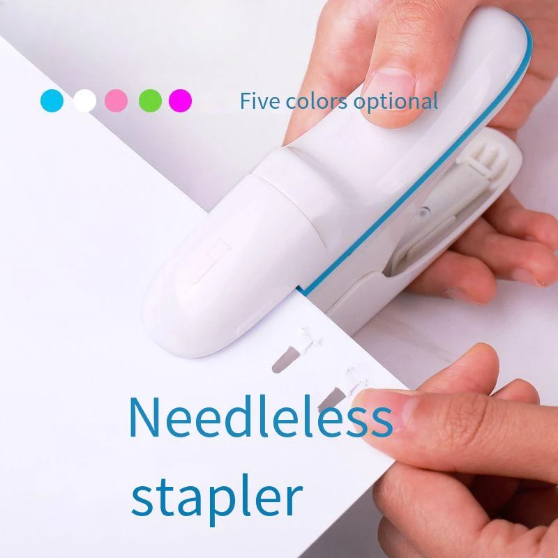 

Desktop Stapleless Stapler For Fixing Up To 8 Sheets For Home School Office Desktop Stapler Ticket Paper And Document Binding