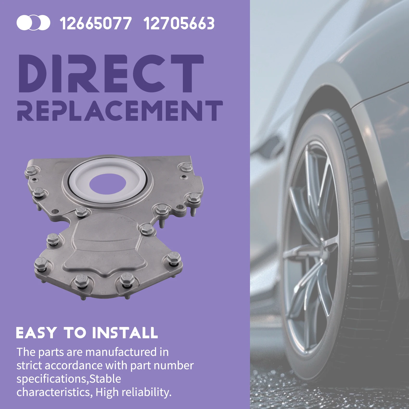 

A80X-Crankshaft Rear Main Seal Housing 12617790, 12693213, 12665077,12705663 For GMC 2014-2023