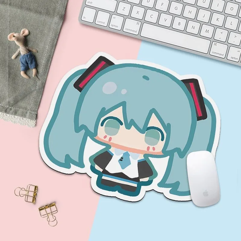 New Hatsune Miku Mouse Pad Anime Character Design Ins Desk Pad Computer Portable Gaming Keyboard Office Desk Dirty Resistant view 2