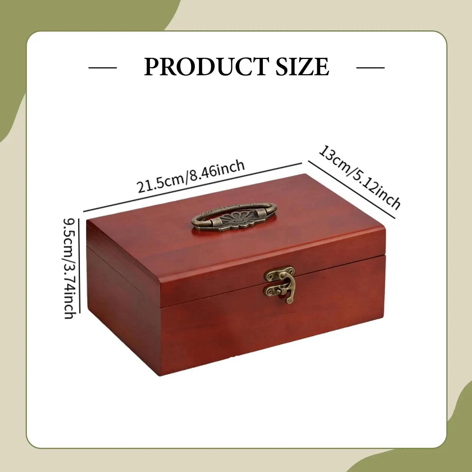 Wooden Sewing Box, Versatile Sewing Accessories Holder, Thread Organizer, Small Treasure Chest
