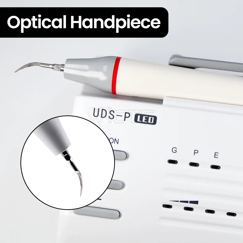 Elevate Oral Health UDS-P LED: Optimal Scaling via Auto Frequency, Detachable & Autoclavable Optical Handpiece for Professionals