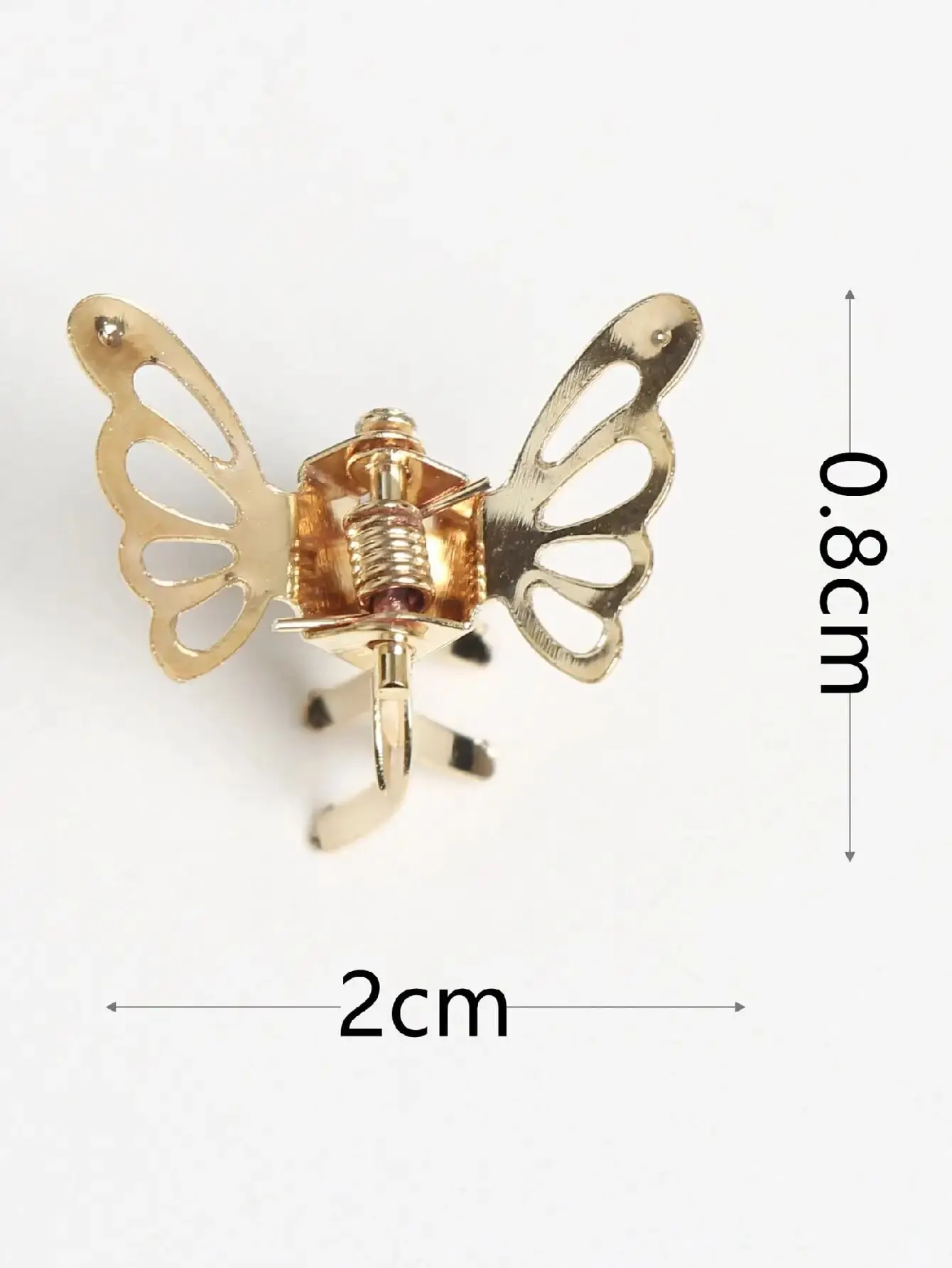 10Pcs Gold Butterfly Mini Cute Fashion Hair Accessories Small Claw Clip