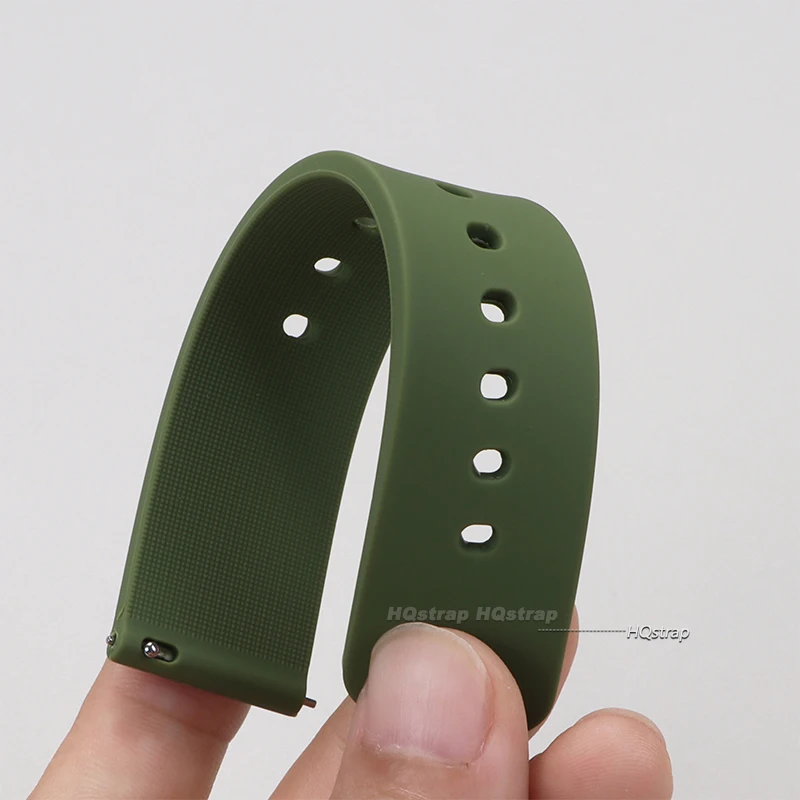 Universal Silicone Watch Strap 14 16 18 20 22 24mm Quick Release Wristwatch Band Women Men Sports Watches Bracelet Wrist Belt