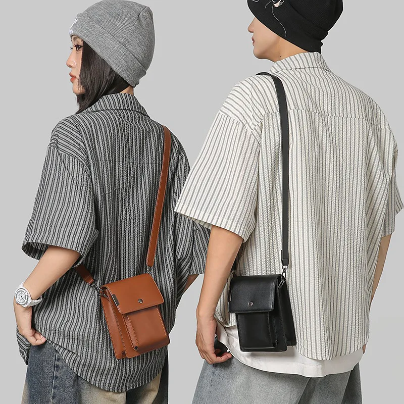 

2025 Charmelade Messenger Bag Men's and Women's High-end Commuter Bags Trendy Cool Brown Shoulder bags Мужская сумка Sac hommes