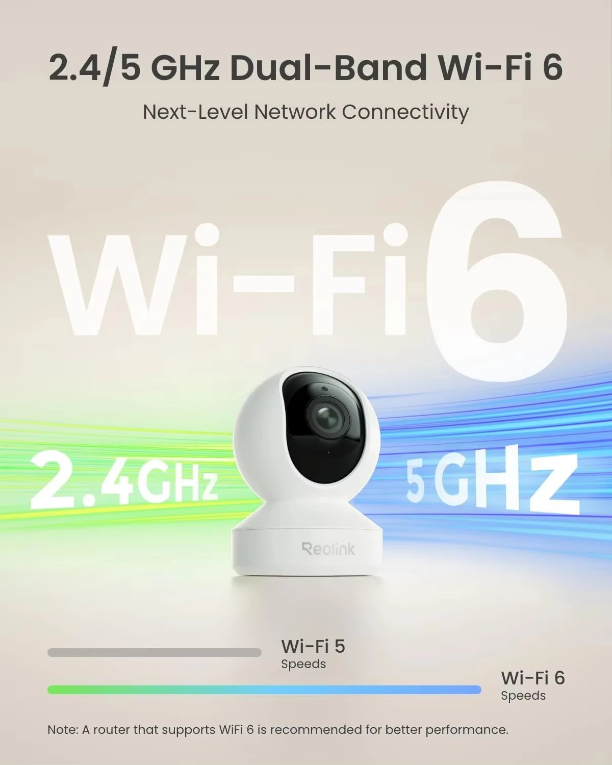 

REOLINK 4K 8MP PTZ Камера видеонаблюдения для помещений с интеллектуальным обнаружением людей/животных/плаксичных звуков, функцией радионяни, автослежением и двухдиапазонным Wi-Fi 6