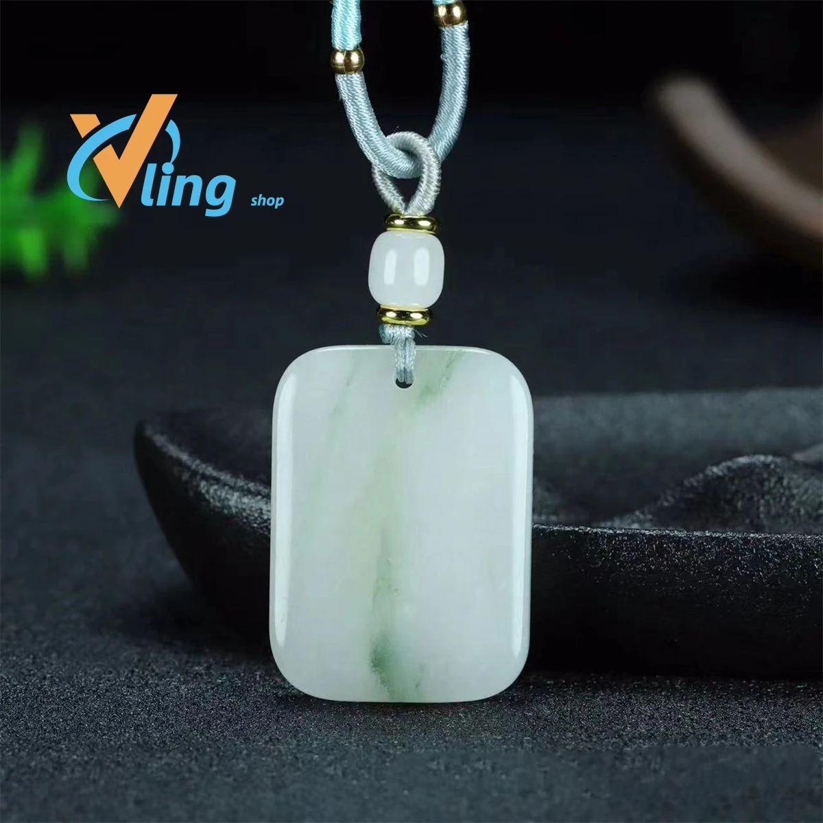 

Wholesale Of Natural Tianshan Cuiping'an Brand Jinsiyu Bread Brand With Rope For Men And WomenFashion Gift Charm Retro Amulet