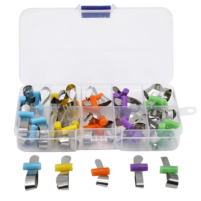 

50 шт. стоматологические секционные матричные ленты с автоматической системой шкафчика для реставративного стоматологического комплекта